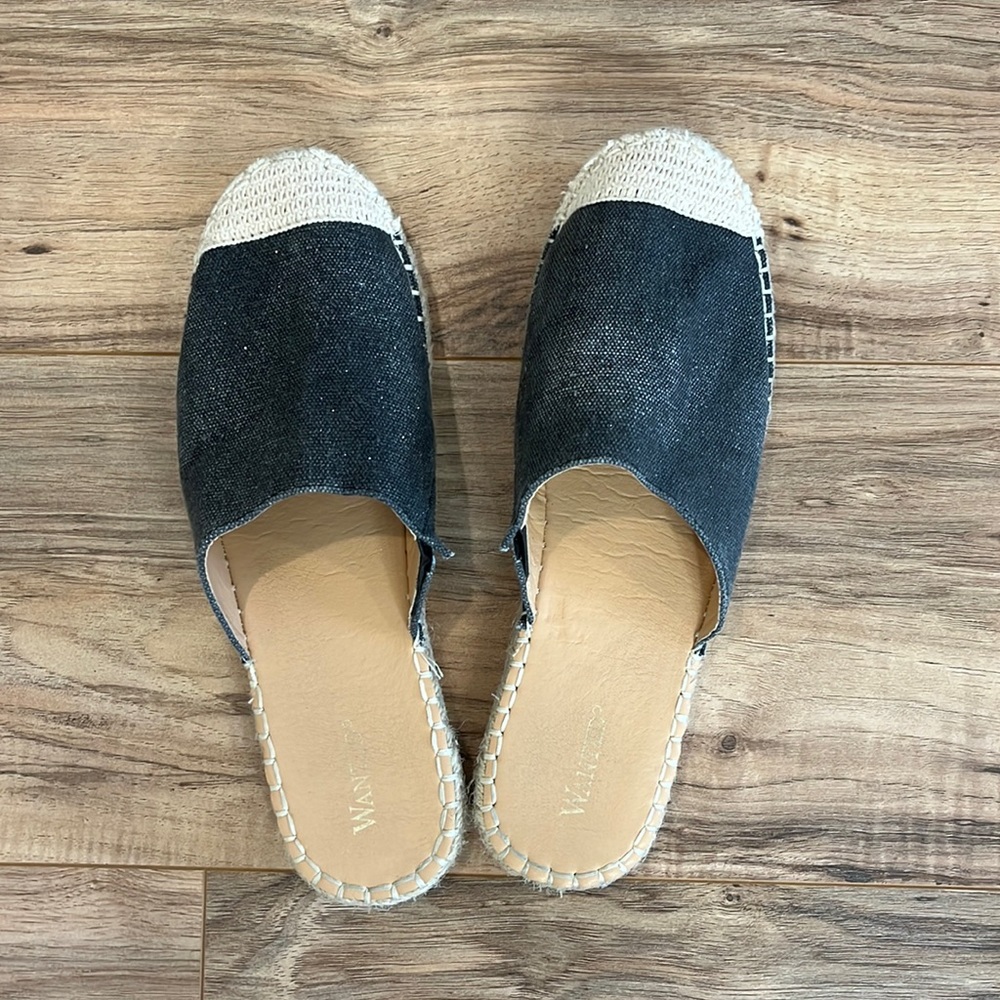Slip on closed toe sandal
